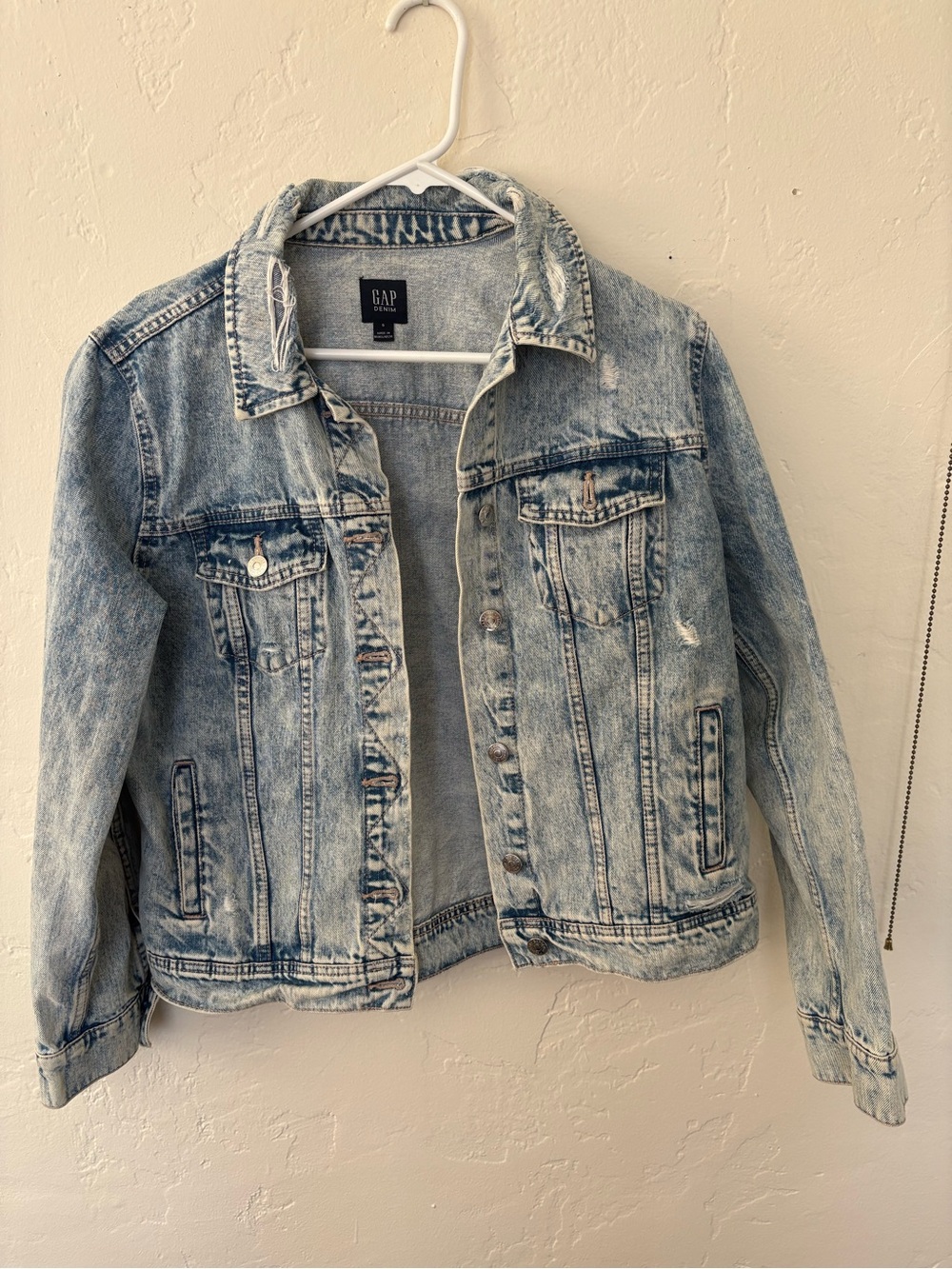 GAP Light Blue Acid Wash Denim Jacket